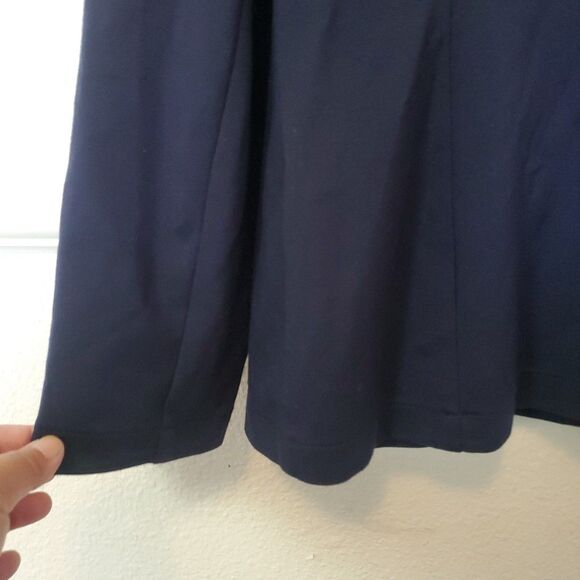 D uniforms Christian Dior womens long sleeve top blouse shirt size US 14 Blue - Picture 14 of 16